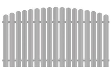 Забор из штакетника